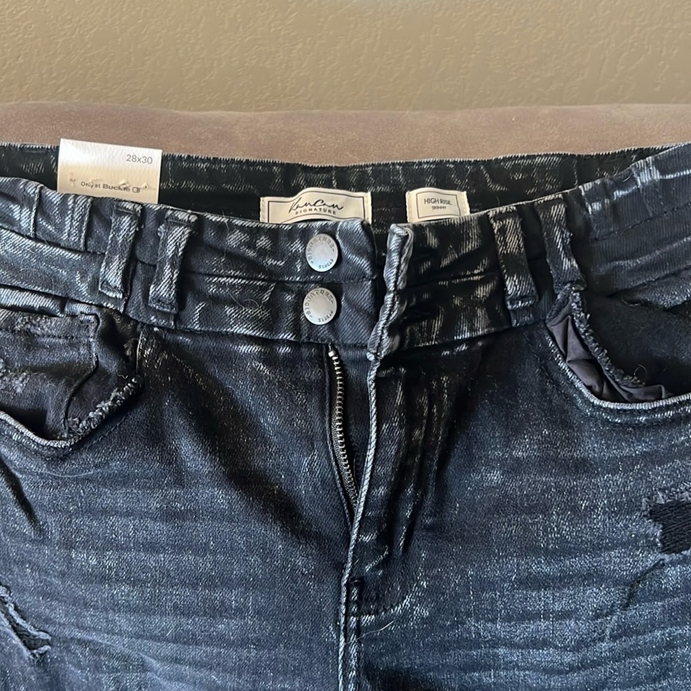 Kancan high skinny black distressed Jean